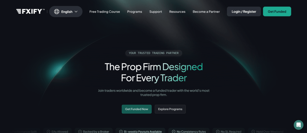 FXIFY funded trading platform allowing algorithmic strategies and Martingale systems for crypto traders
