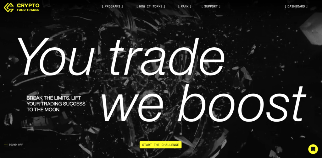 Best crypto prop firm for beginners Crypto Fund Trader dashboard showing 715+ trading pairs and 8-24 hour payout processing